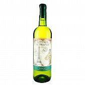 Вино Lettres de France Blanc Sec белое сухое 11,5% 0,75л