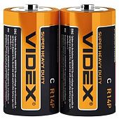 Батарейки Videx соляные R14P/D 2шт