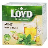 Чай травяной Loyd Мята с имбирем 2г*20шт