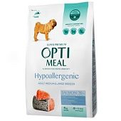 Корм сухой Optimeal с лососем гипоаллергенный для собак средних и больших пород 4кг