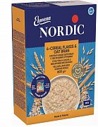 Хлопья злаковые Nordic 4 вида зерновых с овсяными отрубями 600г