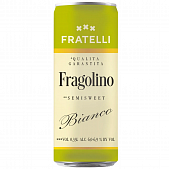 Напиток винный Fratelli Fragolino полусладкий белый 6,0-6,9% 0,33л