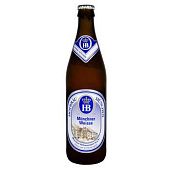 Пиво Hofbrau Munchner Weisse светлое нефильтрованное 5,1% 0,5л