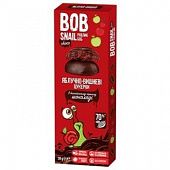 Конфеты Bob Snail яблочно-вишневые в черном шоколаде без сахара 30г