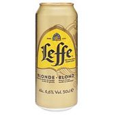 Пиво Leffe Blonde светлое 6,6% 0,5л