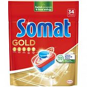 Таблетки для посудомоечных машин Somat Gold 34шт