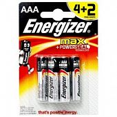 Батарейка Energizer Max AAA 4+2шт