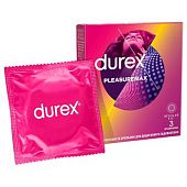 Презервативы Durex Pleasuremax латексные с силиконовой смазкой с ребрами и точками 3шт