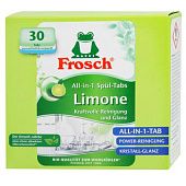 Таблетки для посудомоечных машин Frosch Лимон 30шт