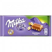 Шоколад молочный Milka с измельченным фундуком 100г