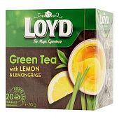 Чай зеленый Loyd лимон и лемонграсс 1,5г*20шт