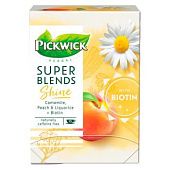 Чай травяной Pickwick Super Blends Shine ромашка-персик-лакрица-биотин 1,5г*15шт