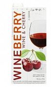 Напиток винный WineBerry Вишня красный 7,8% 1л