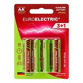 Батарейки Euroelectric щелочные АА 1,5V LR6 4шт