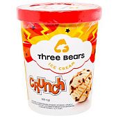 Мороженое Tree Bears Crunch с вафельной крошкой, сахарным печеньем и наполнителем со вкусом карамели 500г
