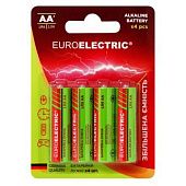 Батарейка щелочная Euroelectric AA LR6 1,5V 4шт