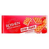 Вафли Roshen Wafers Sandwich Extra Crunch клубника 142г