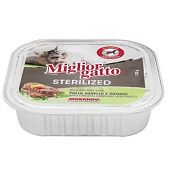 Корм влажный Miglior Gatto с курицей, ягненком и овощами для стерилизованных кошек 100г
