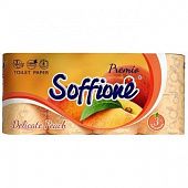 Туалетная бумага Soffione Premio Delicate Peach трехслойная 8шт