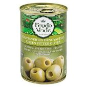 Оливки зеленые Feudo Verde без косточки 300г