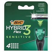 Картриджи для бритья BIC Flex 3 Hybrid Sensitive сменные 4шт