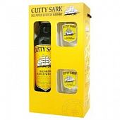 Набор виски Cutty Sark 40% 0,7л + 2 стакана в коробке