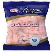 Креветки Royal Vici в панцире варено-мороженые 35% глазурь 40/50 1кг