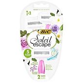 Бритвы одноразовые женские Bic Soleil Escape Роза и магнолия 2шт