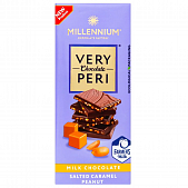 Шоколад Millennium Very Peri молочный с арахисом и соленой карамелью 85г