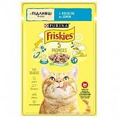 Корм для кошек Friskies с лососем кусочки в подливке 85г