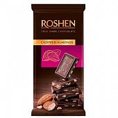 Шоколад черный Roshen с подсоленным измельченным миндалем 85г