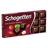 Шоколад черный Schogetten с лесным орехом 100г