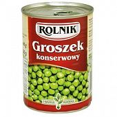 Горошек Rolnik зеленый консервированный 400мл
