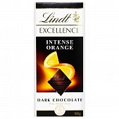 Шоколад черный Lindt Excellence с апельсином 47% 100г