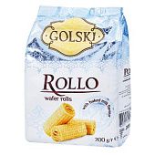 Вафельные рулетики Golski Rollo со вкусом топленого молока 200г