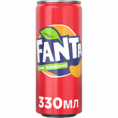 Напиток Fanta со вкусом мандарина безалкогольный сильногазированный 0,33л