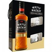 Виски White&Mackay 40% 0,7л + 2 стакана в коробке
