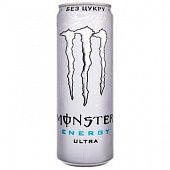 Напиток энергетический Monster Energy Ultra Zero сильногазированый безалкогольный 0,355л