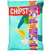 Чипсы Chipster's картофельные со вкусом сметаны с зеленью 130г