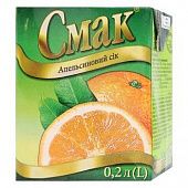 Сок Смак Апельсиновый 200мл