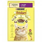 Корм для кошек Friskies с ягненком кусочки в подливке 85г