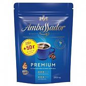 Кофе Ambassador Premium натуральный растворимый сублимированный 250г