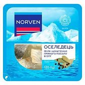 Сельдь Norven филе-кусочки пряного посола в масле 120г