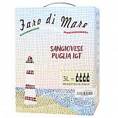 Вино Faro di Mare Sangiovese Puglia красное сухое 12% 3л
