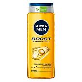 Гель для душа Nivea Men Boost 3в1 для тела, лица, волос 500мл