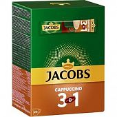 Напиток кофейный Jacobs 3в1 Cappuccino растворимый 12,5г х 24шт