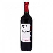 Вино Ole Espana красное полусладкое 10,5% 0,75л