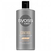 Шампунь Syoss Control 2в1 для нормальных и сухих волос для мужчин 440мл