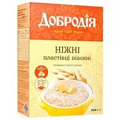 Хлопья овсяные Добродія Нежные быстрого приготовления 500г