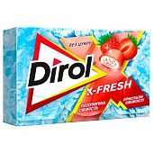 Жевательная резинка Dirol X-Fresh Клубничная свежесть 18г